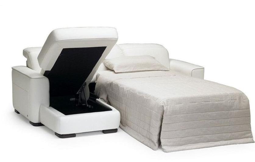 Natuzzi 3-местный кожаный диван-кровать с шезлонгом Diesis sun-id-1450052 - Вид №1