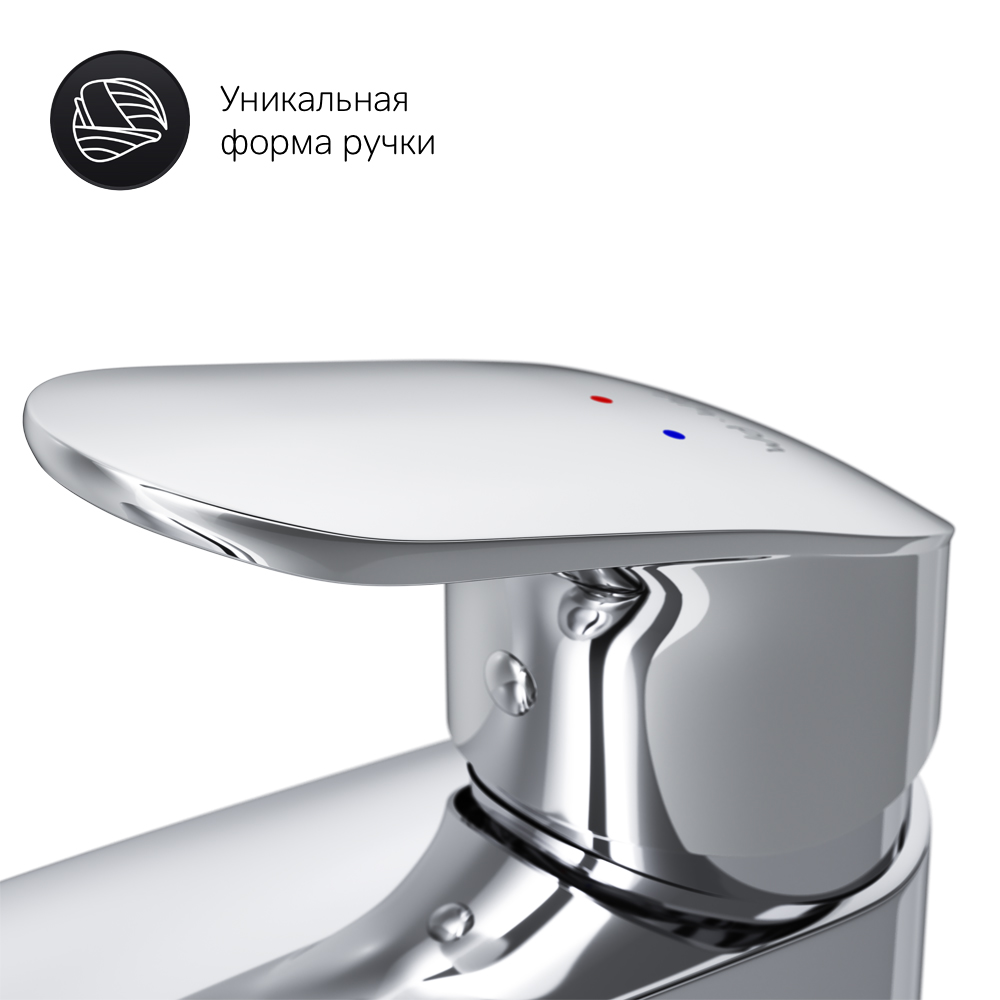 F8093016 смеситель для умывальника излив 110 мм хром шт AM.PM Like - Вид №5