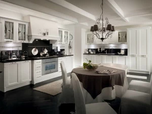 Callesella Arredamenti Модульная деревянная кухня с ручками Kitchen sweet kitchen