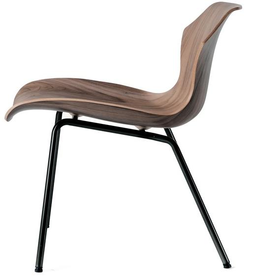 BassamFellows Кресло из стали и дерева Petal Cb-294m - Вид №2