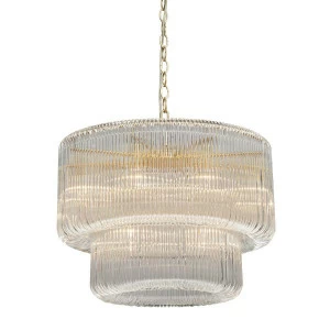 Люстра подвесная золотистая Vitaluce V5313-8/12 VITALUCE ДИЗАЙНЕРСКИЕ 00-3888462 Золото;прозрачный