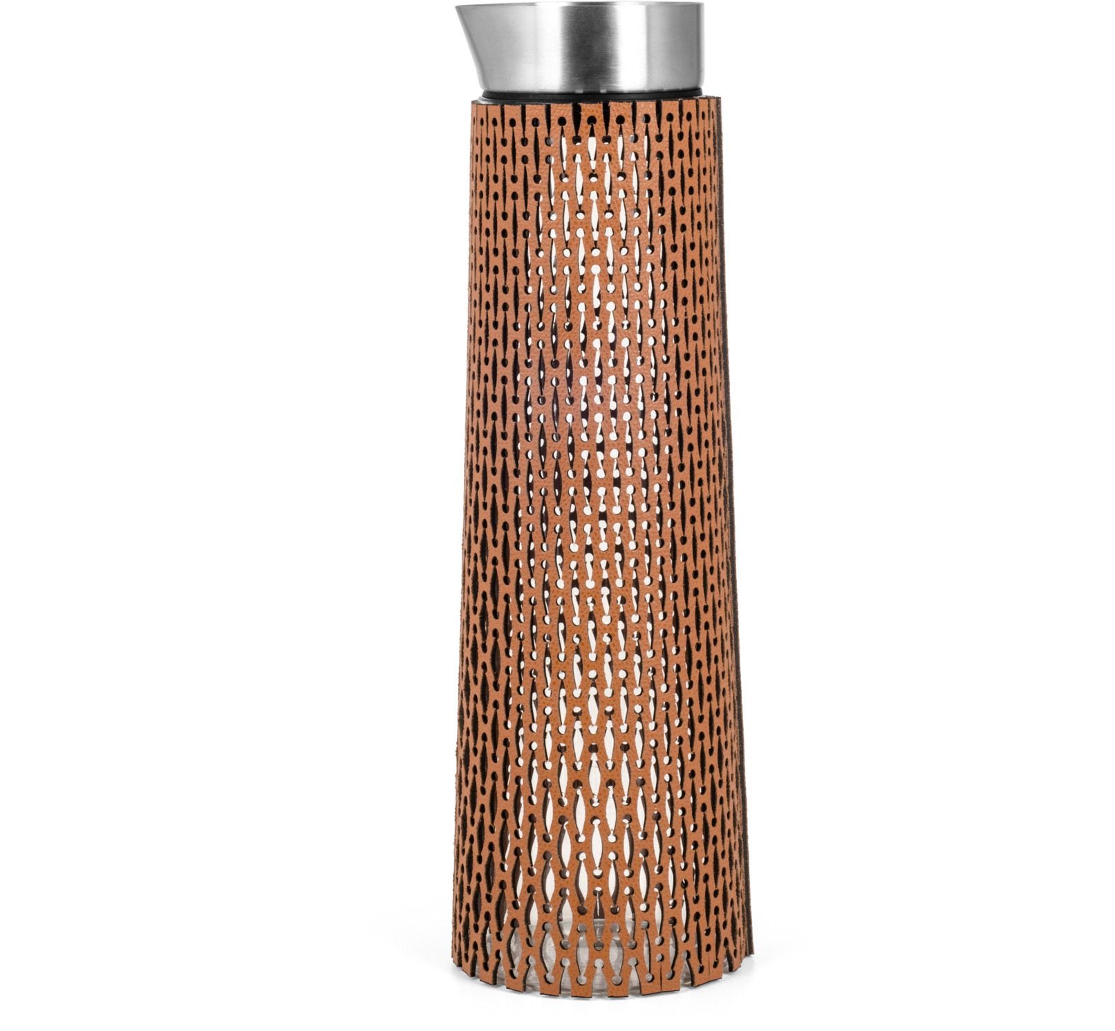 Графин Sophie - 1,5 л - Ø 10X В 34,5 см / зернистая кожа_петроль-синий