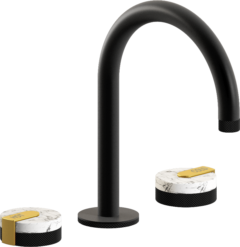 E-11512-R2MW-L1BAU-MBK Смеситель для умывальника на 3 отвертия GRAFF MOD+