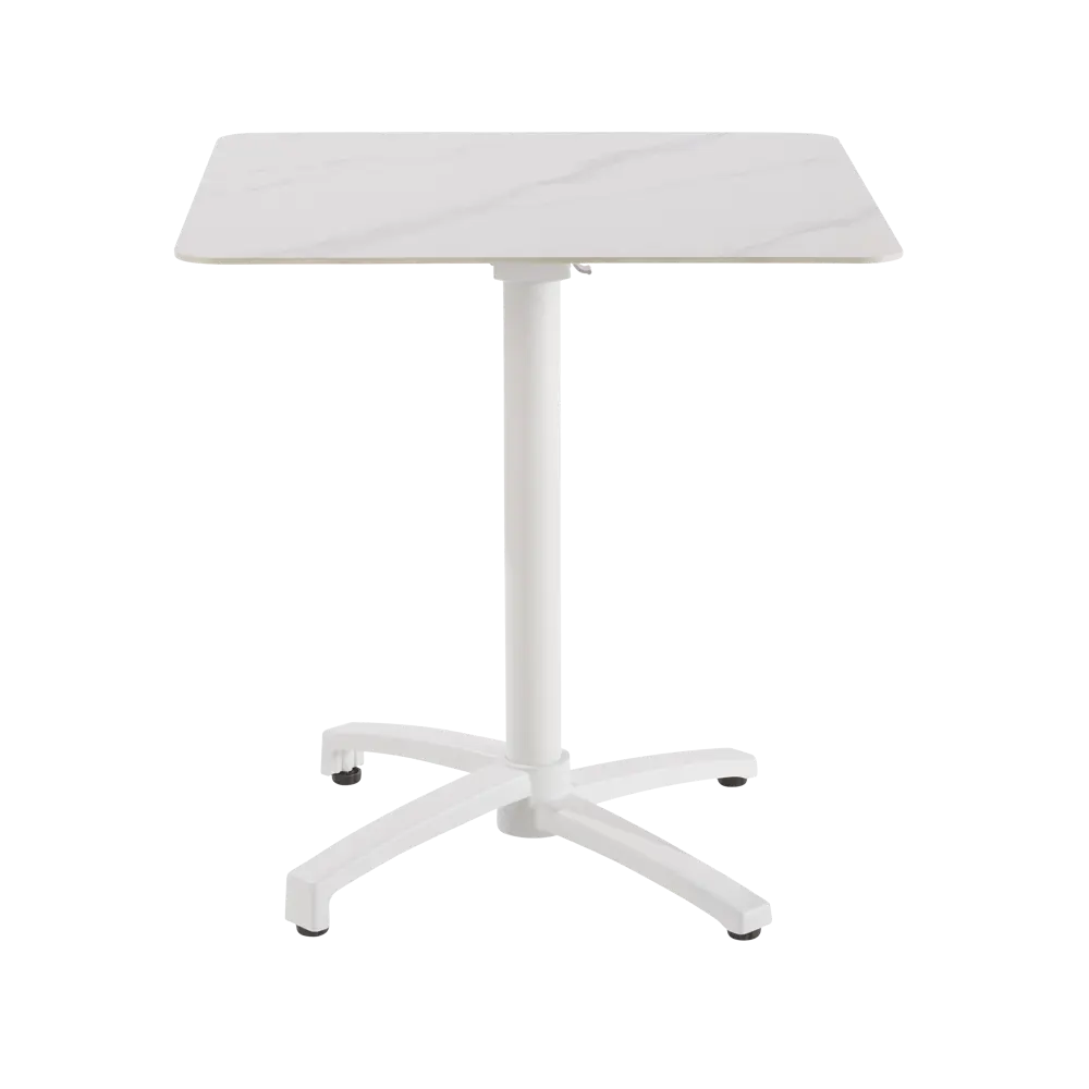 Стол садовый квадратный Naterial Livia 70x70x75 см алюминий/искусственный камень STLM-2067485 - Вид №1
