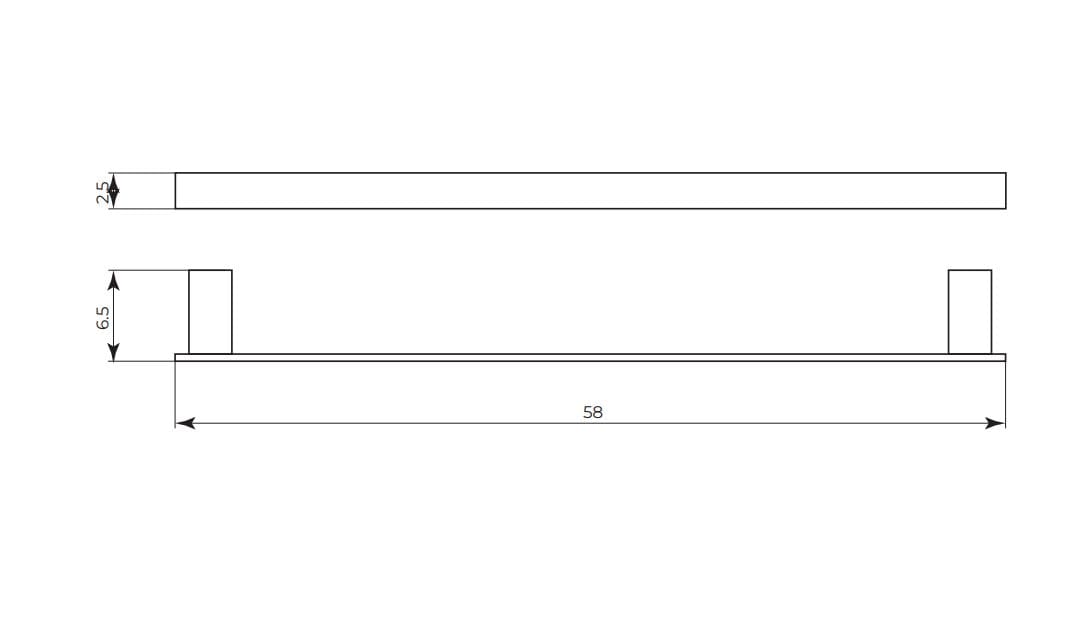 Латунный держатель для полотенец Gaia Mobili EPSILON MTEP451 / MTEP452 / MTEP453 ARCH-00141108 - Вид №2