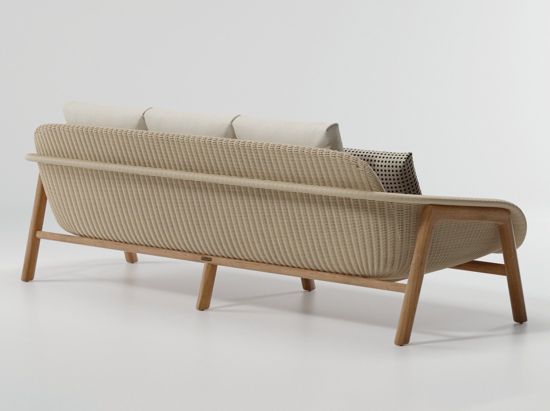 Садовый диван из синтетического волокна Kettal плетеная ARCH-00147650 - Вид №1