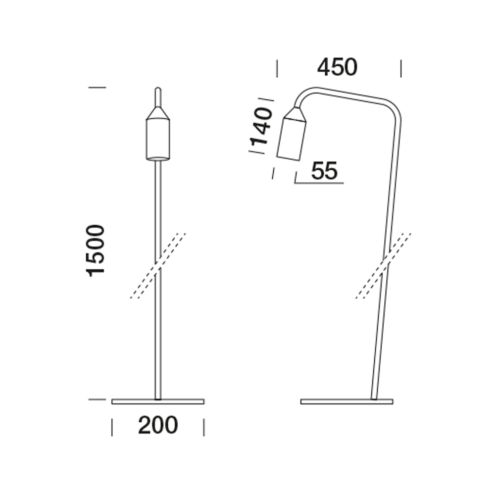 3050266 Мобильный светильник Platek FLAMINGO 2.0 Piantana  FLAMINGO 2.0 H. 1500 mm - 1 COB 4000K 76°  - Вид №14