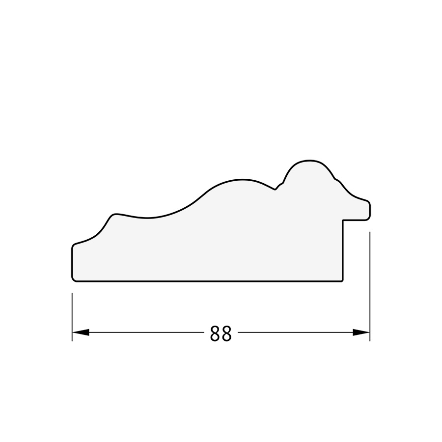 BY 4018 Зеркало с гравировкой в багетной раме - римское серебро 88 mm EVOFORM Exclusive-G - Вид №4