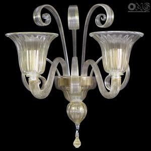 1277 ORIGINALMURANOGLASS Настенный светильник Бра Фоскари - Пастораль - муранское стекло OMG 35 см