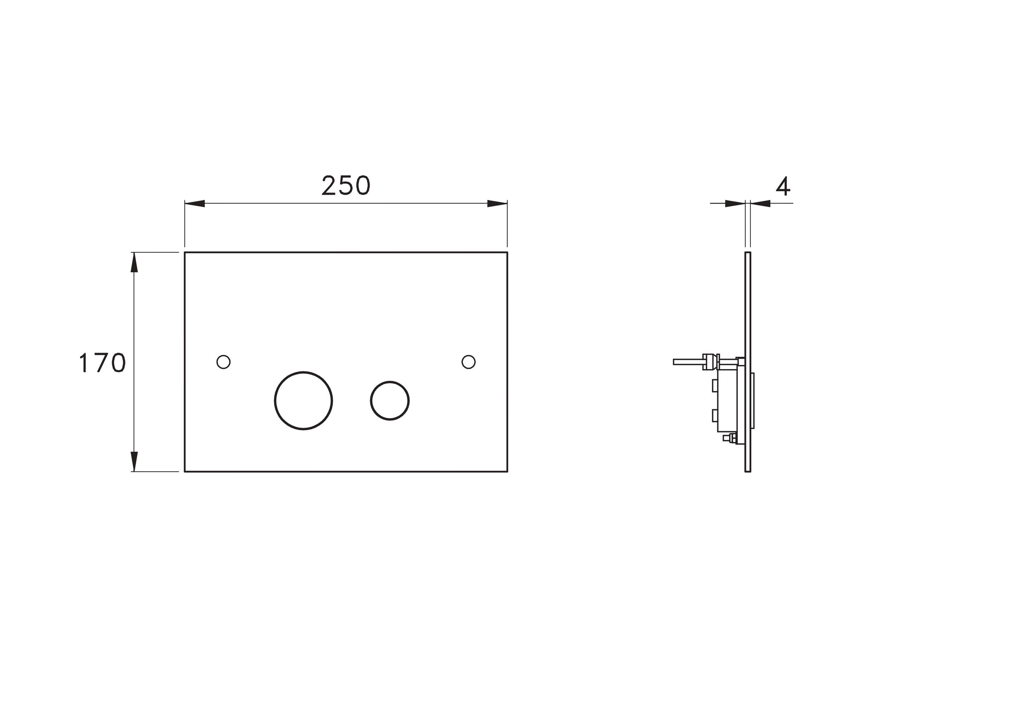 Панель управления для унитаза RUBINETTERIE STELLA ARCH-00108508 - Вид №2
