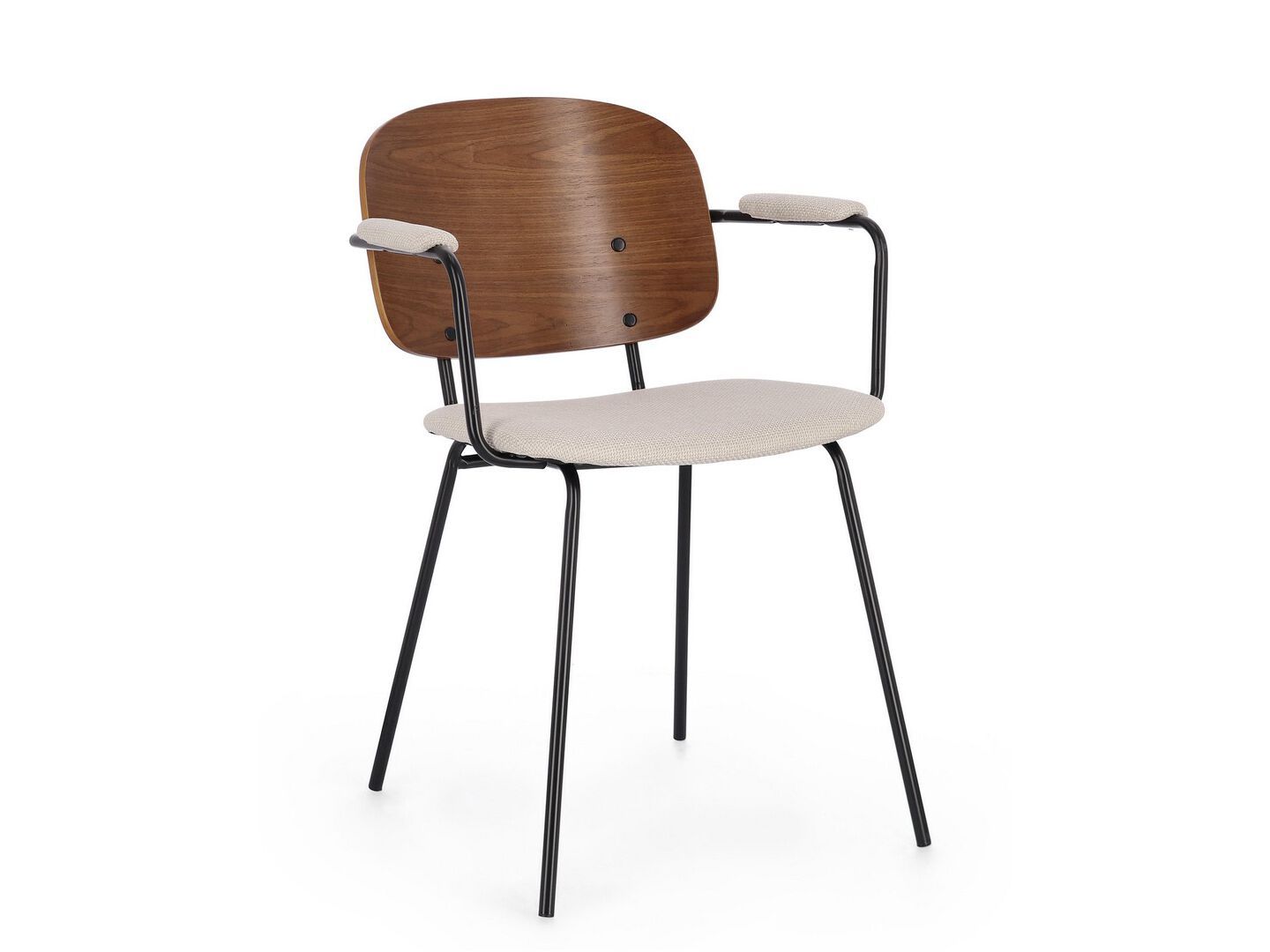 Деревянный стул с подлокотниками с мягким сиденьем BIZZOTTO SIENNA ARCH-00034334