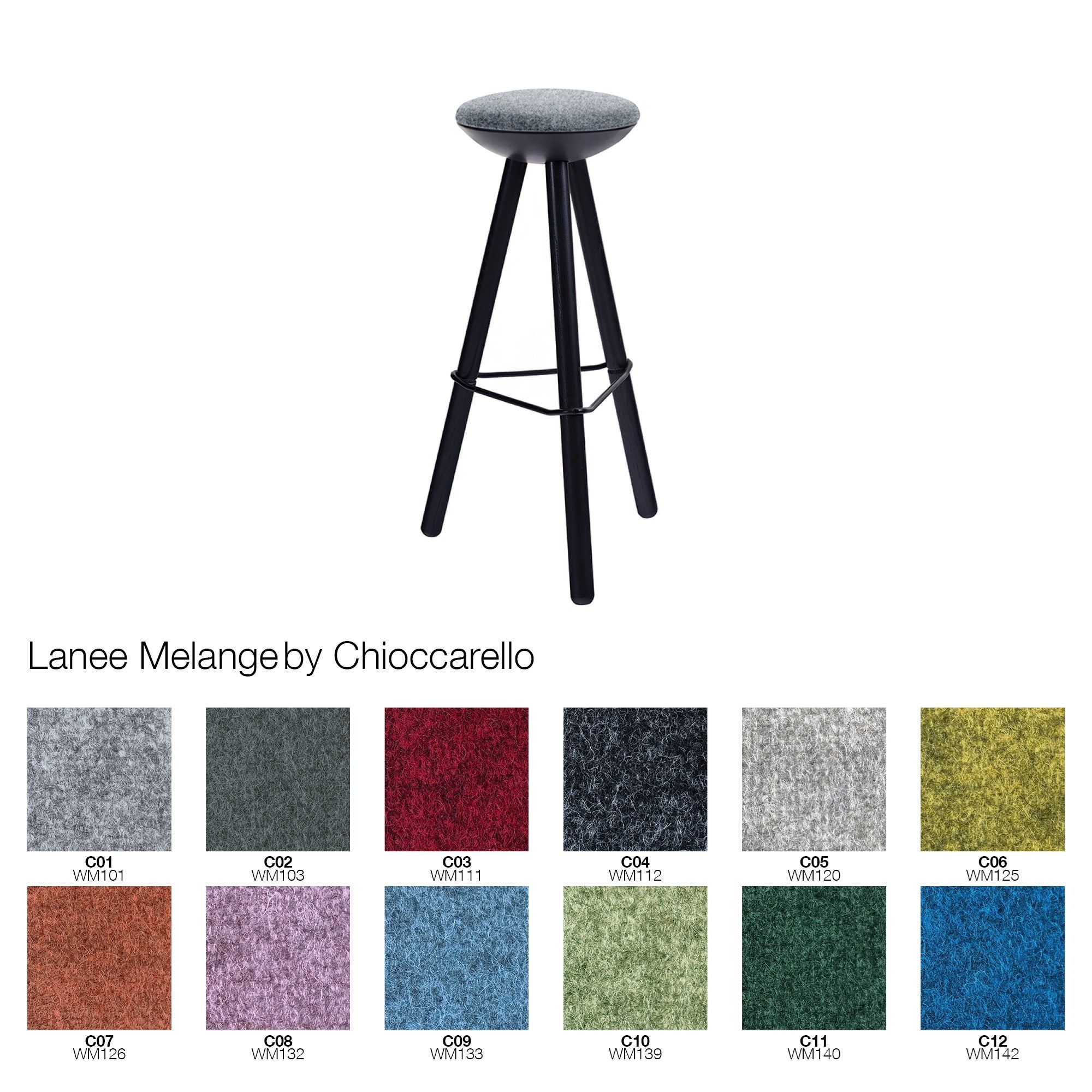 Деревянный табурет с подставкой для ног Askia TRIBUT ARCH-00075452 - Вид №3