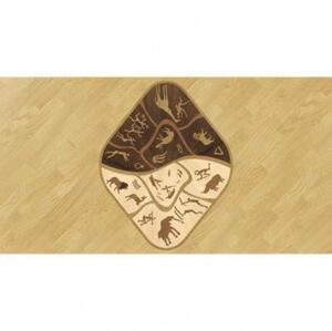 Художественный паркет Da Vinci Розетка 26-194 Дуб Селект (Гладкая) х1000диаметр мм.