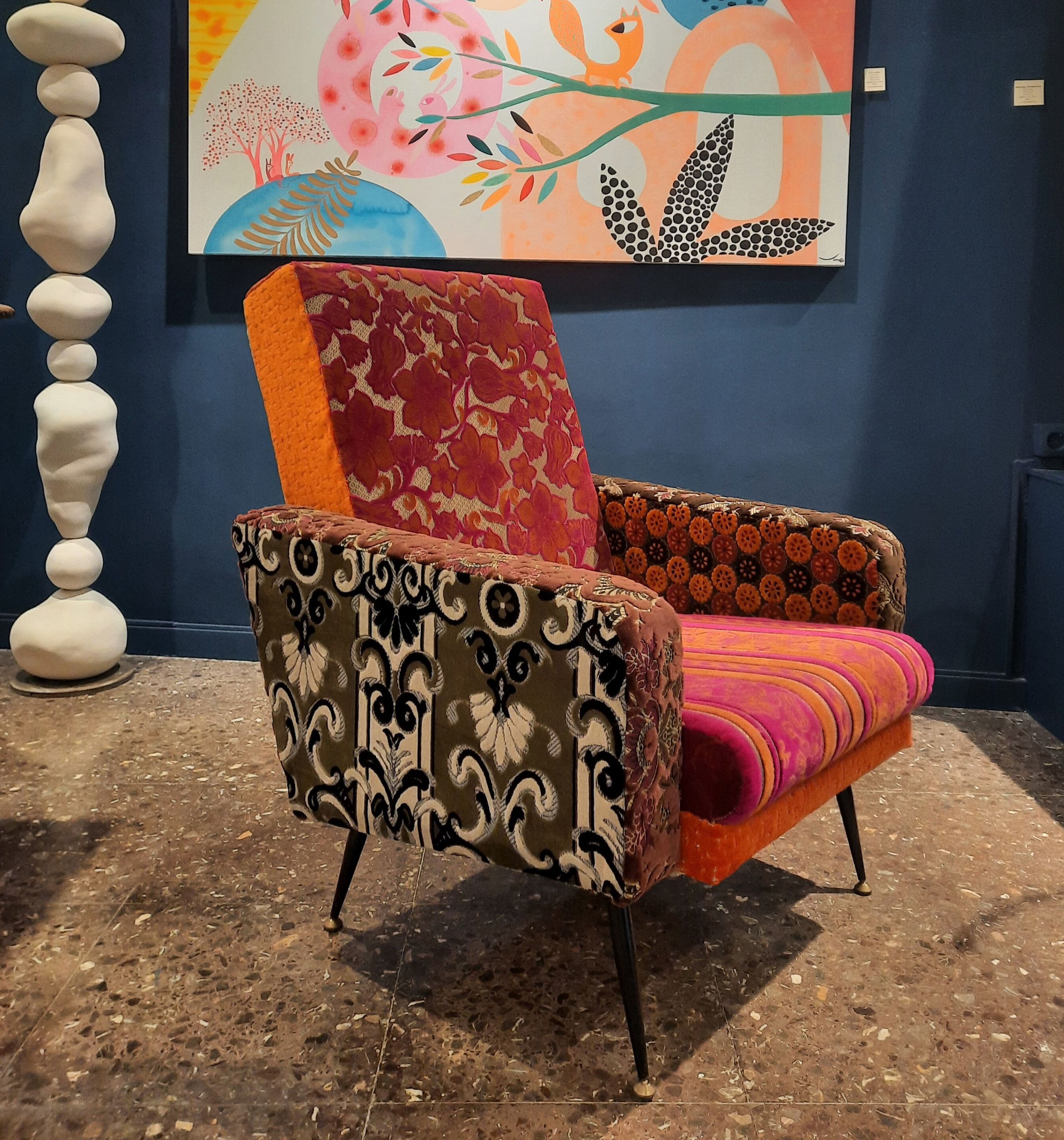 Мягкое бархатное кресло ICI ET LÀ мягкие сиденья ARCH-00034164 - Вид №4