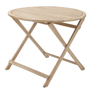 Стол садовый круглый Naterial Solis Origami складной 90х72 см акация светло-коричневый