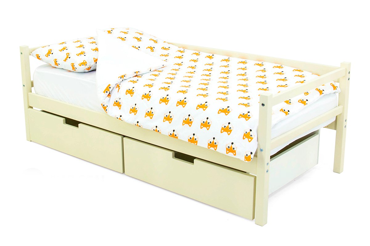 Детская кровать-тахта Svogen бежевая БЕЛЬМАРКО  326818 Бежевый Santreyd  - Вид №2