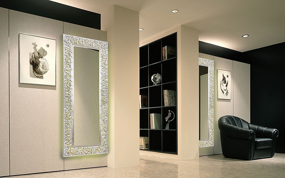 Зеркало прямоугольное серебро CORAL L IN SHAPE CORAL 00-3860100 Серебро - Вид №1