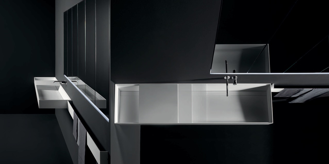 Комбинация ванной комнаты S103 в отделке UNIQUE Corian MILLDUE SINTESI SINTESI103 - Вид №4