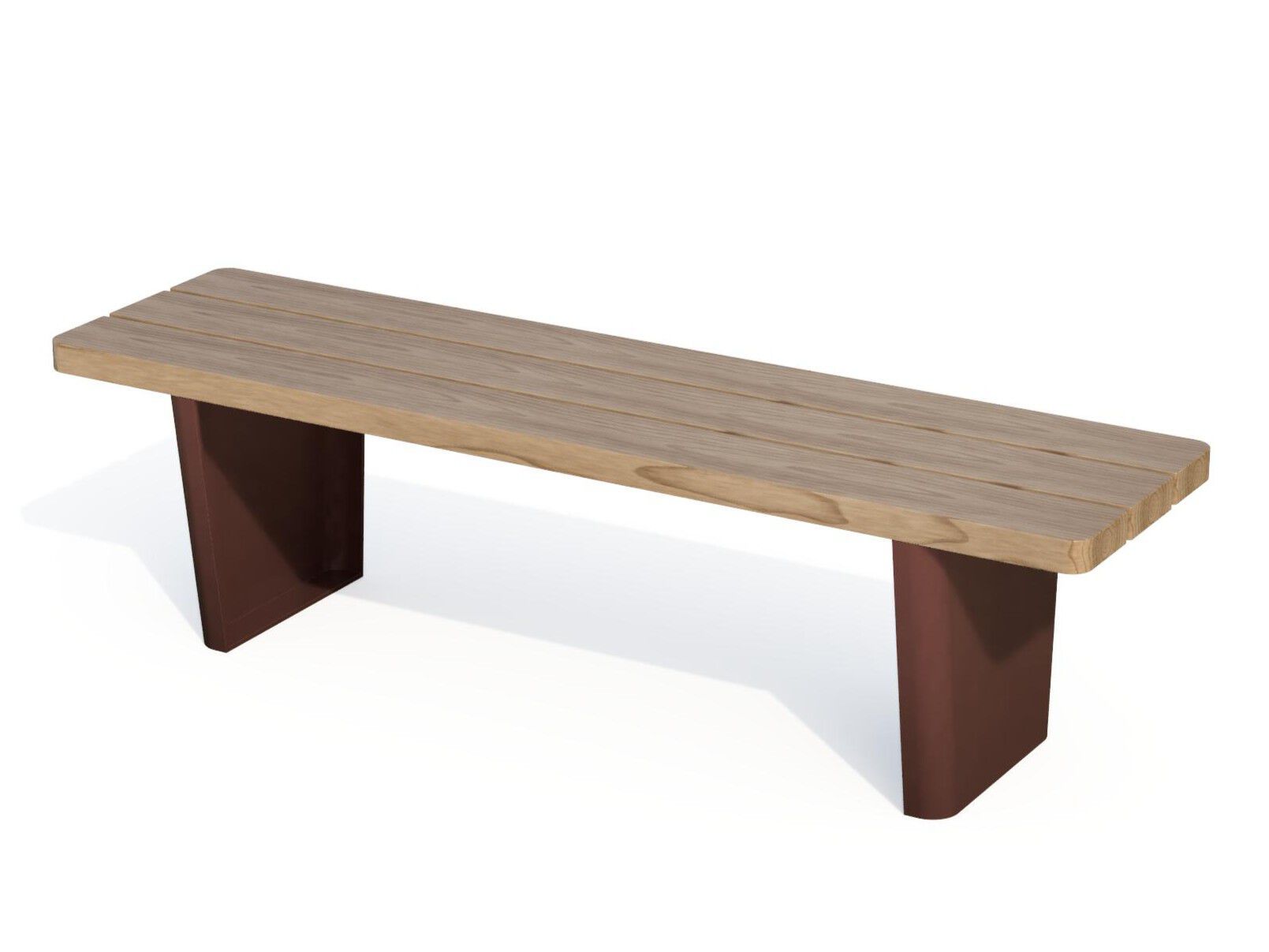 Деревянная скамья без спинки Studio Città GREEN PARK ARCH-00114134 - Вид №1