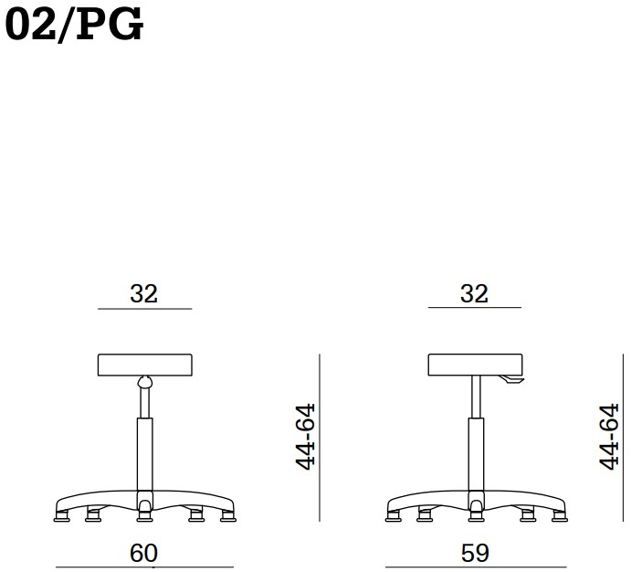 Linea Fabbrica Офисный стул с регулируемой высотой вращения Duke sun-id-1401069 - Вид №1