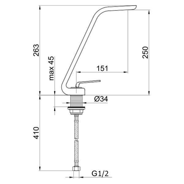 WO830402564 Смеситель для раковины Webert Wolo  - Вид №2