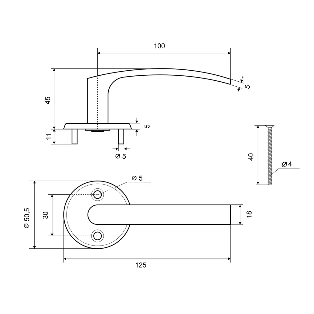 Дверные ручки на розетке Фабрика Замков 016 - элегантность в каждой детали 18810132 STLM-0012952 - Вид №4