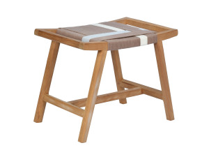 Низкий садовый стул из тикового дерева