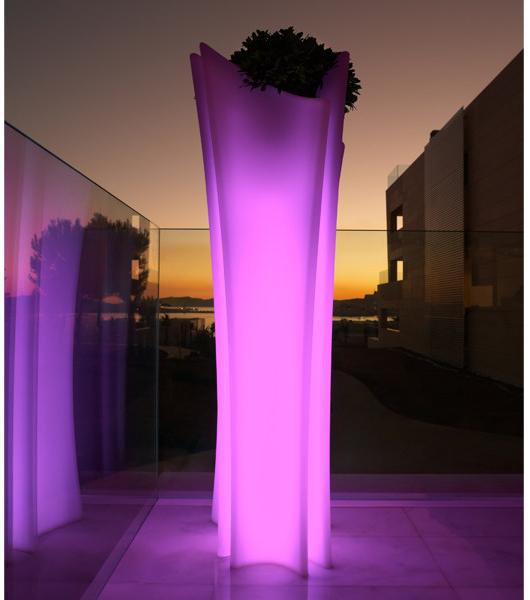 VONDOM Высокий яркий садовый горшок sun-id-1508991 - Вид №6