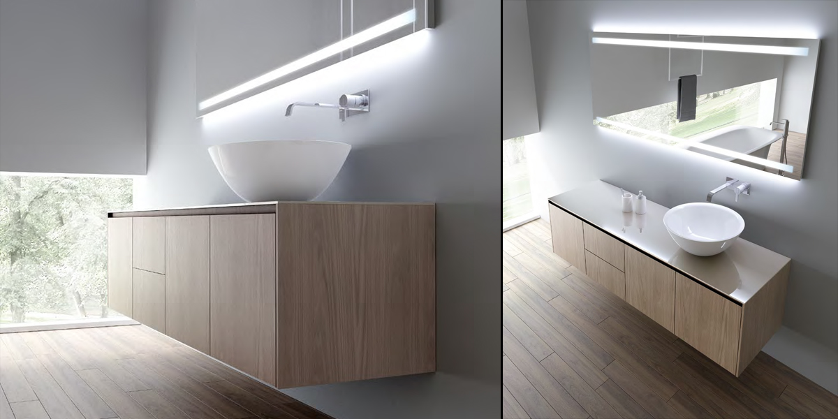 Комплект мебели №38 182,4 см Antonio Lupi PIANA Antoniolupi 38PIANA - Вид №1