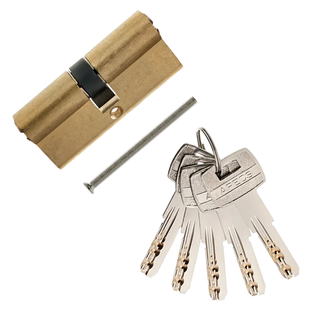 Цилиндр Apecs SM-70, 35х35 мм, ключ/ключ, цвет золотой 82594802 STLM-2038876 - Вид №1