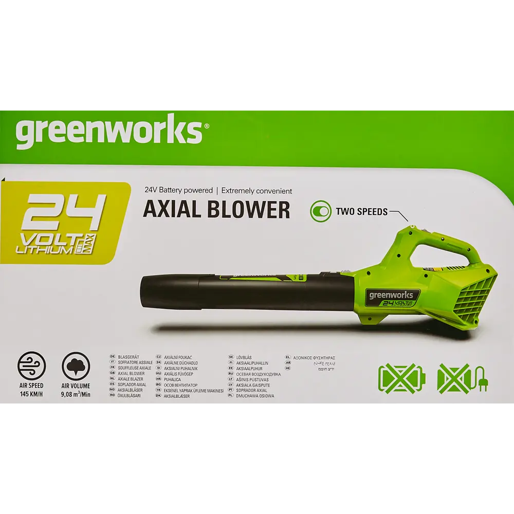 Воздуходувка аккумуляторная Greenworks 2404807 24 В АКБ и ЗУ не в комплекте STLM-2124697 - Вид №2