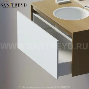 EVOLUZIONE Выдвижной ящик с белой фронтовой панелью AEVOM17010B