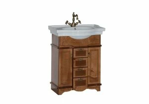 Тумба с раковиной Aquanet Луис 70 темный орех