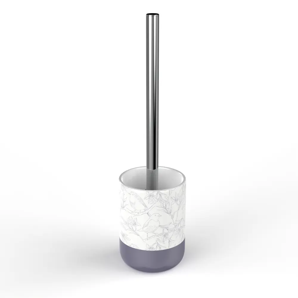 Ершик для унитаза Lemer Bird цвет бело-фиолетовый STLM-2100297