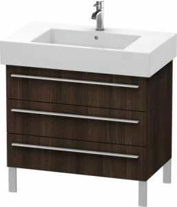 XL655305353 X-Large Тумбочка напольная Каштан темный, декор