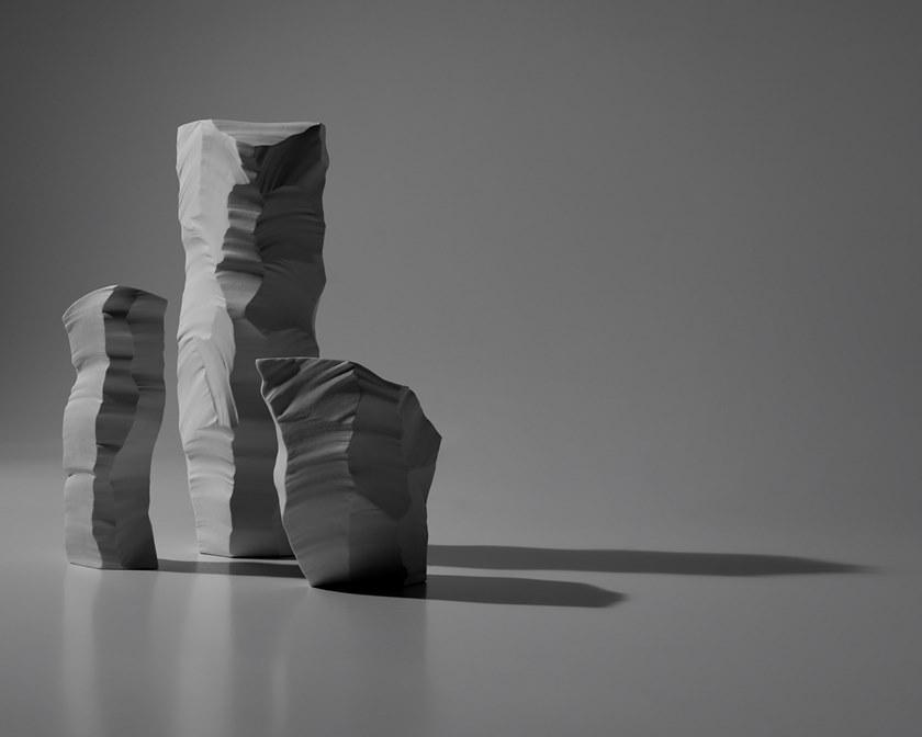 Fos Ceramiche Фарфоровая ваза Artika Artika ice - 1/2/3 - Вид №3