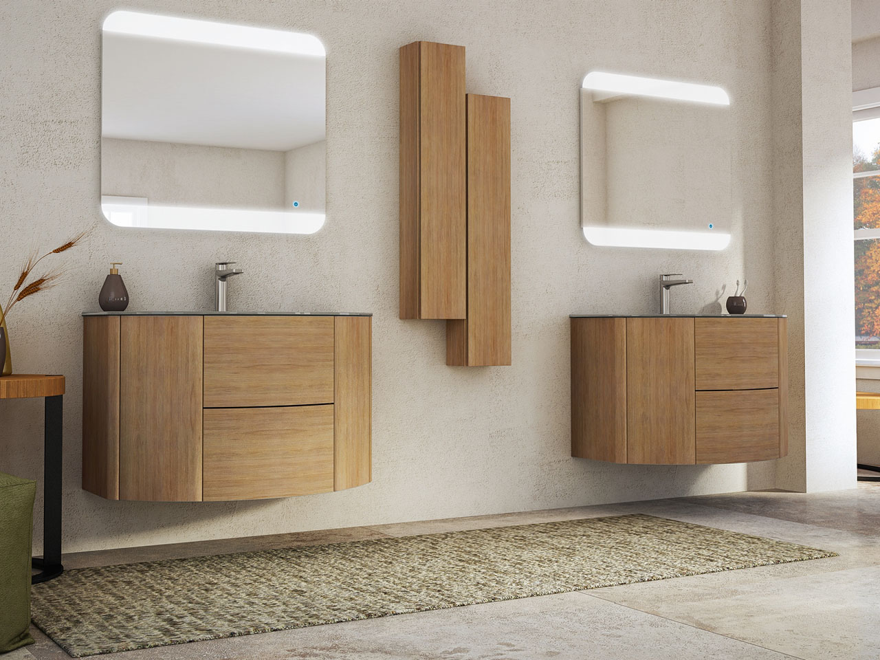 Мебель для ванной CEZARES EDEN 91 Rovere Tabacco - Вид №1