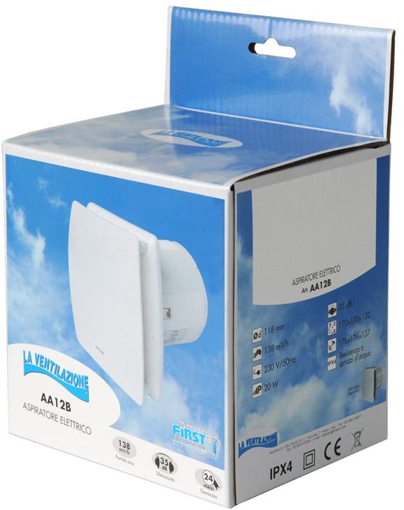 First Corporation Настенный осевой вентилятор La ventilazione Aa12b - Вид №1