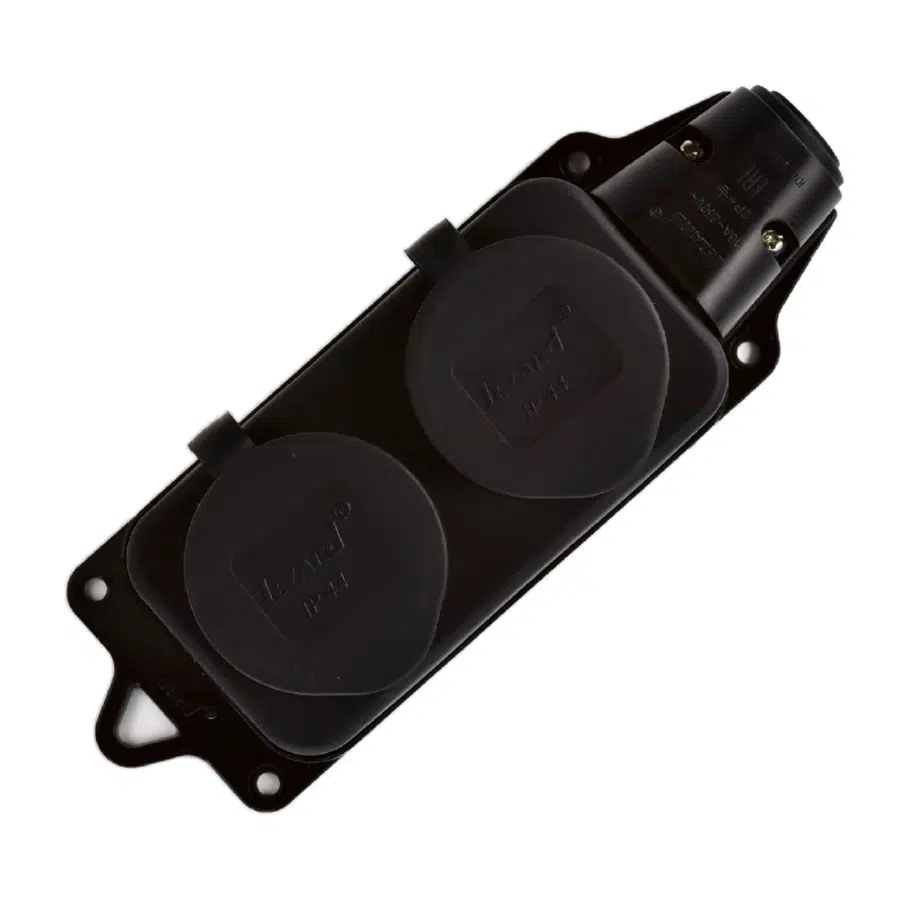 Розетка силовая черный LEZARD 106-0400-0110 - Вид №4
