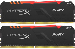 HX424C15FB3AK2/32 32gb 2400mhz ddr4 cl15 dimm (kit of 2) hyperx fury rgb Kingston