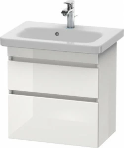 DS647902222 Тумбочка подвесная компакт DuraStyle #DS6479 580 x 368 мм Белый глянцевый декор