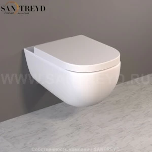 311130 Подвесной унитаз настенный Белый Kerasan Flo Италия