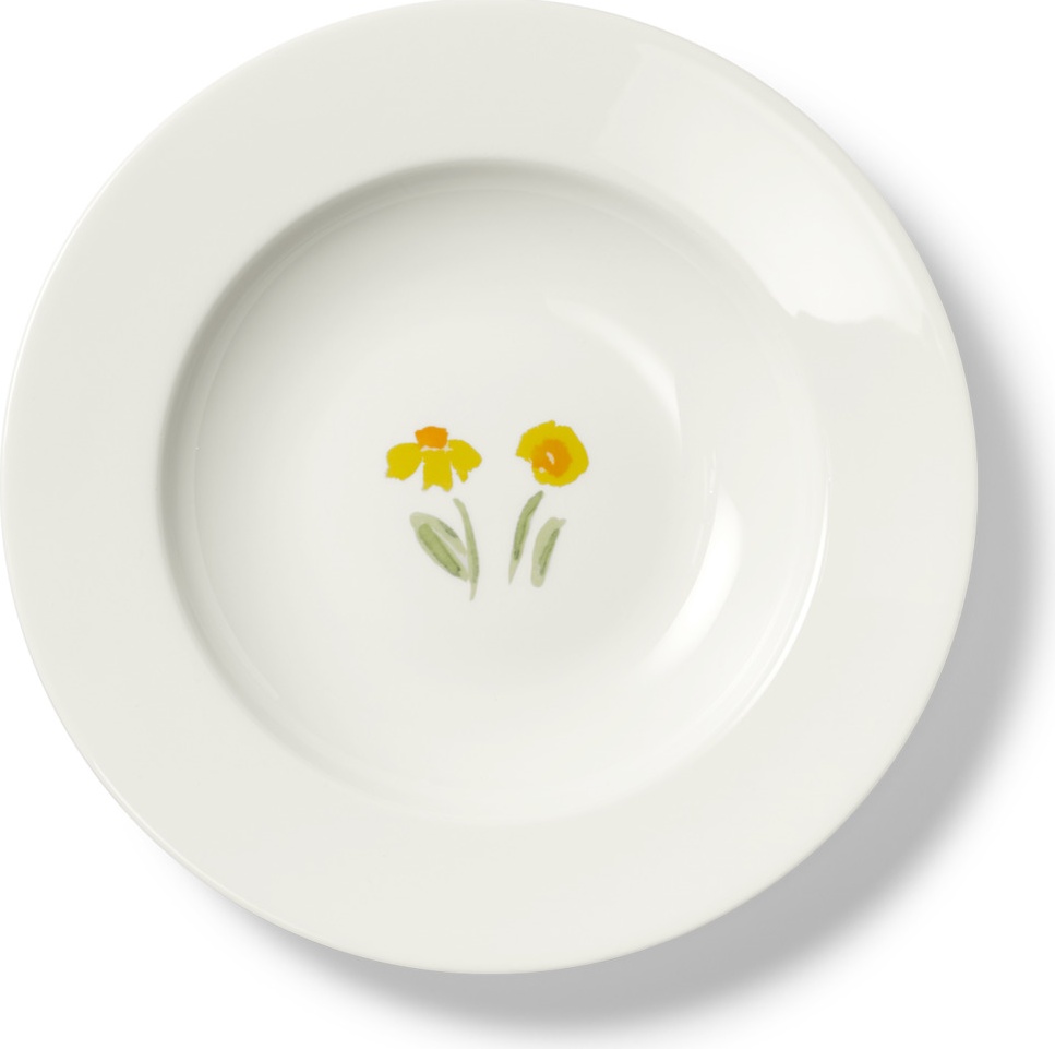 10639841 Dibbern Тарелка суповая Dibbern "Впечатление.Нарциссы" 19см Фарфор 