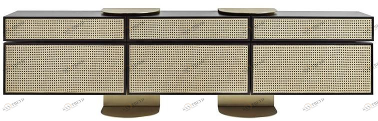 Wiener GTV Design Комод из дерева и венской соломы Nyny sun-id-1427448