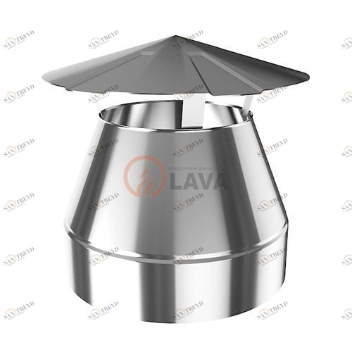 Оголовок-зонт LAVA 180/250, нерж. 439 (0,5) 5729
