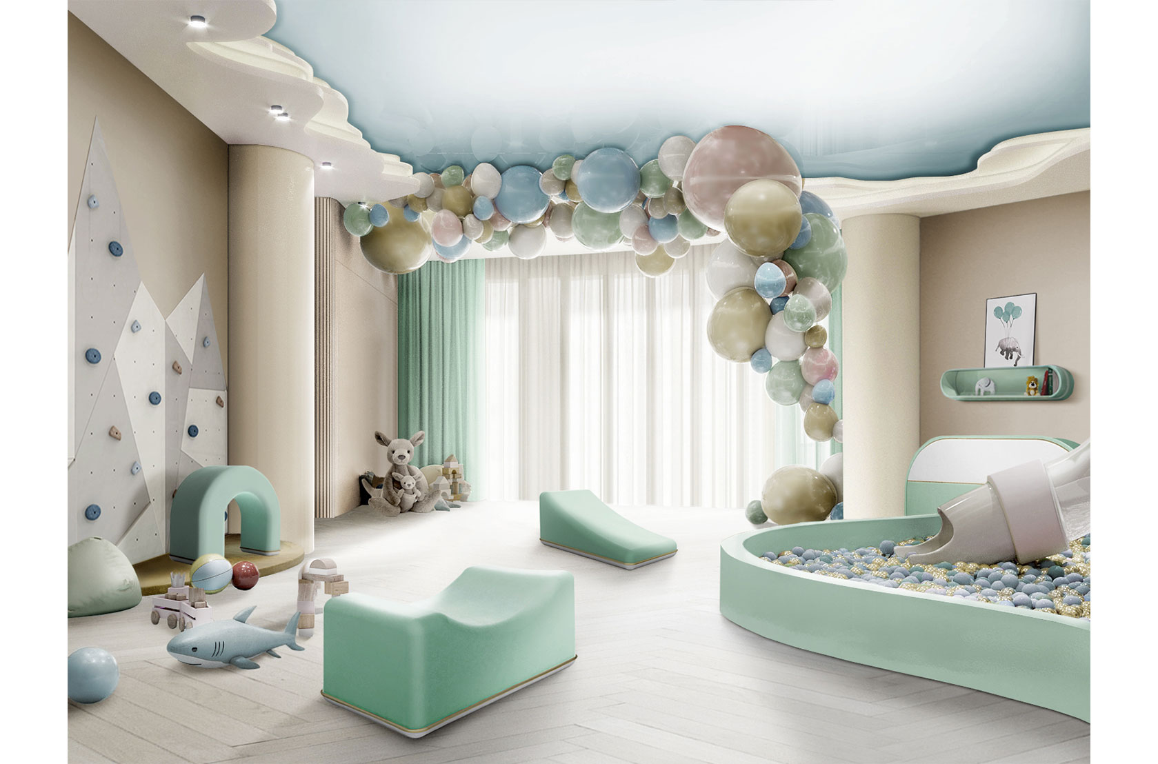 CIST708 Детские пуфики Пузыристый цикл Circu  - Вид №32