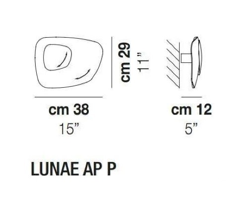 Vistosi LUNAE AP P настенный светильник 102905 - Вид №2