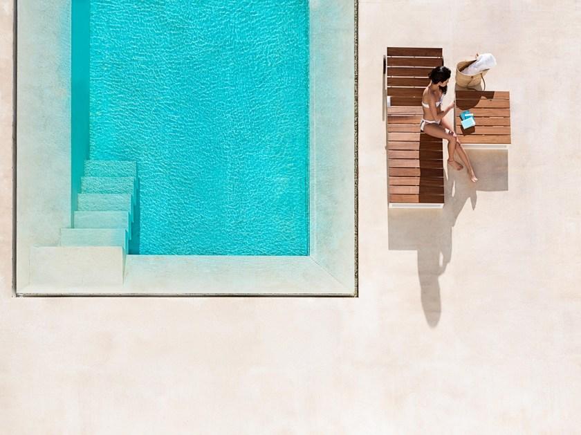 GANDIABLASCO Садовая кушетка из тика на колесиках Saler teak sun-id-1481371 - Вид №2