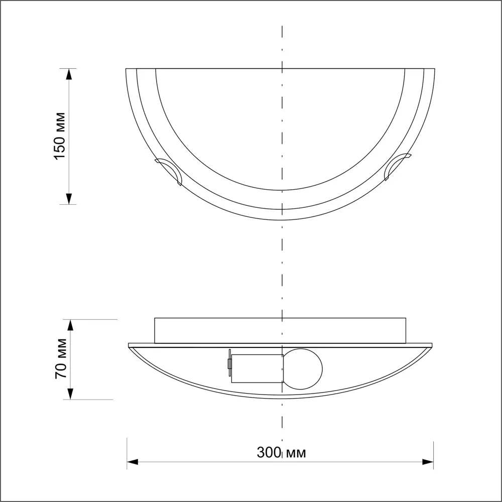 Бра РОССВЕТ Контур — современный настенный светильник с белым стеклянным плафоном 89426674 STLM-1577185 - Вид №10