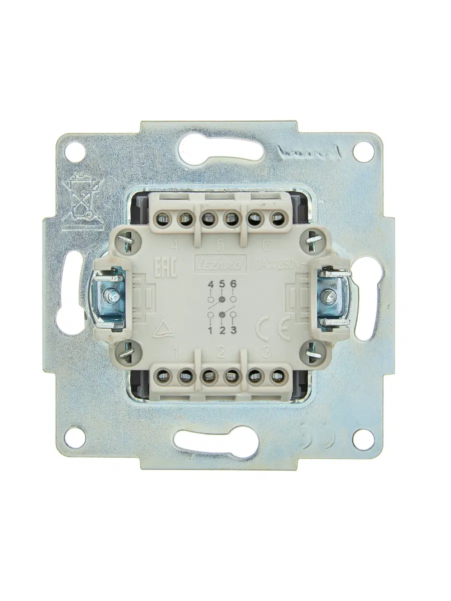 ASTI Выключатель проходной 2-ой крем механизм LEZARD 7081-0388-106 - Вид №1